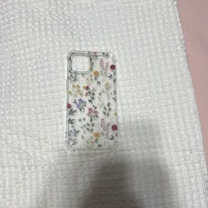 Clear Floral iPhone 13 case